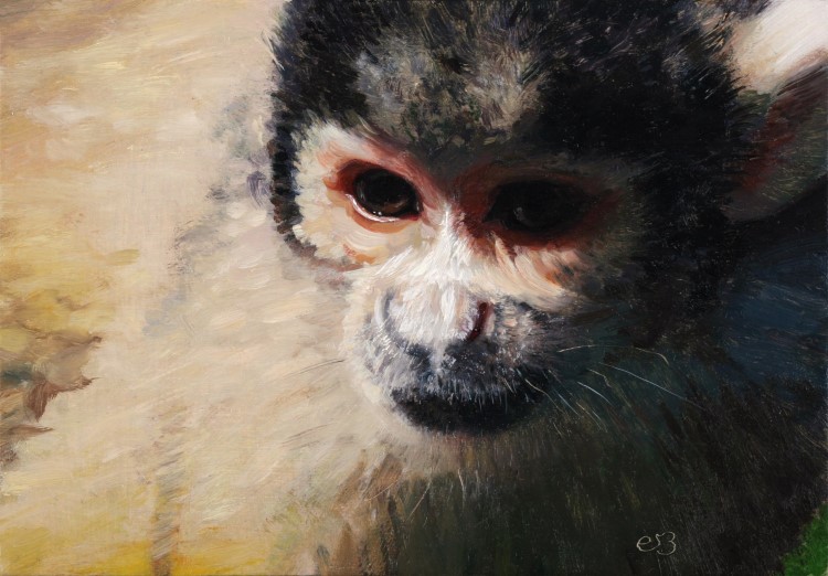Light Finder<p>Portrait of a Bolivian squirrel monkey</p><p>Oil paint on panel</p><p>13 x 9 cm</p><p>(sold)</p>